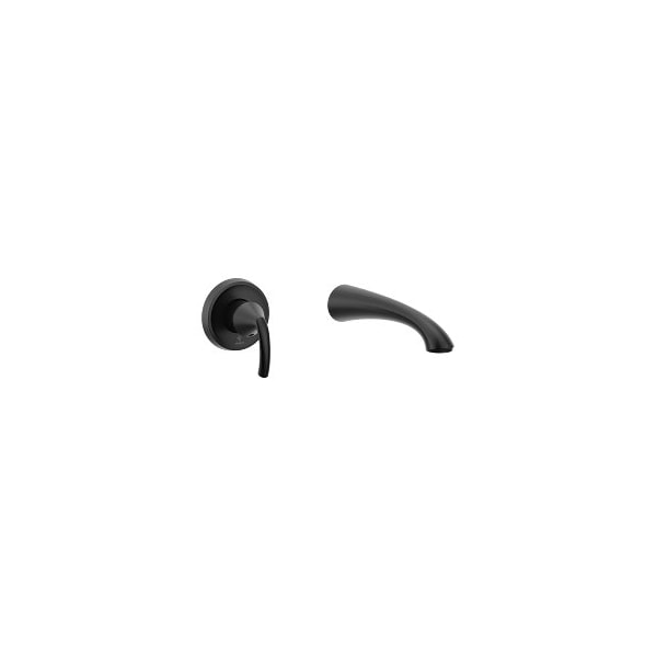 Glyde One-Handle Wall Mounted Tub Filler in Matte Black